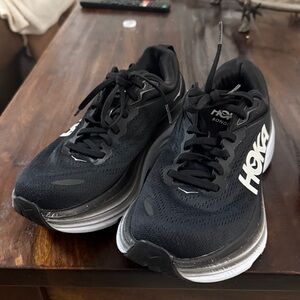 Hoka Bondi 8 womens size 7.5 black and white